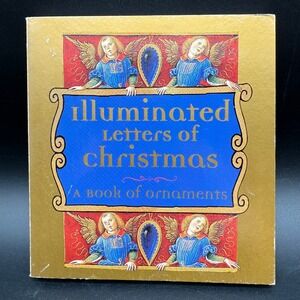 Illuminated Letters of Christmas Ornament Book Nativity Gothic Calligraphy Set‎